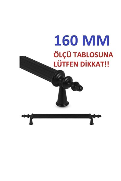 Genel Markalar Efsun Kulp Siyah Metal 160mm Mutfak Dolabı Kulp Gardolap Kulp ...