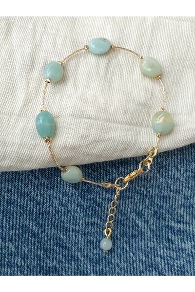 By Song Aksesuar Amazonite Natural Star Bracelet