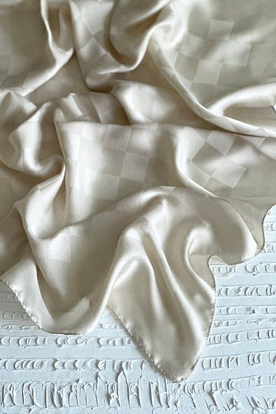 ARMANDA ITALIAN JACQUARD CHAMERA PATTERNED SHAL - STONE