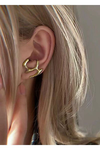 takıtarzım Women's Design Gold Earrings
