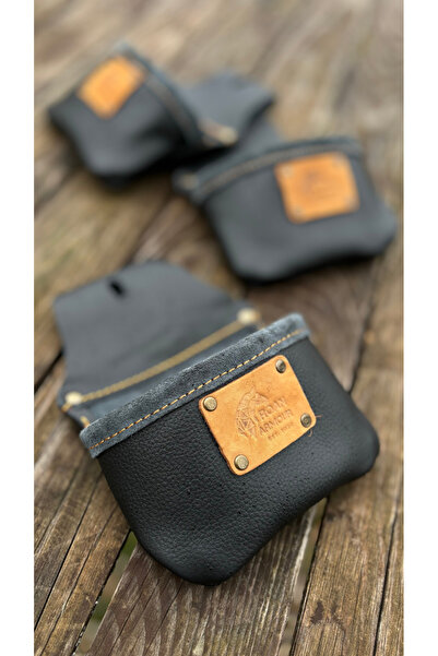 ROAN ARMOUR Extra hakiki deri çivi dübel kesesi 1 adet bel kemeri uyumlu