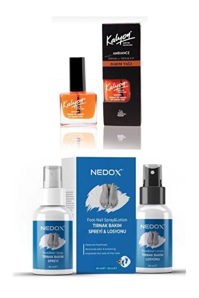 Kalyon Tırnak Bakım Yağı + Nedox Tırnak Bakım Spreyi Ve Losyonu 50ml+50ml