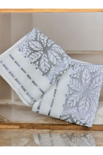 Dantelux Σετ 2 Πετσέτες Jacquard Plum Velvet - 50x90 cm Ottoman