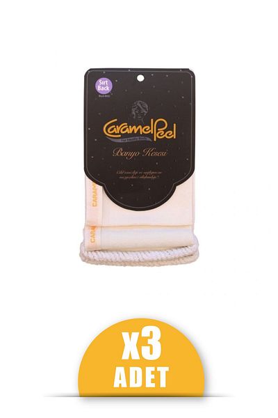 CaramelPeel Turkish Bath Back Scrub 3-Piece