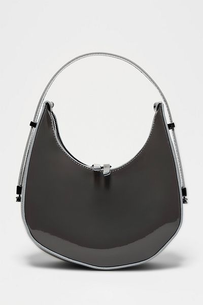 ALTUDA Women's Patent Leather Baguette Bag Cherry