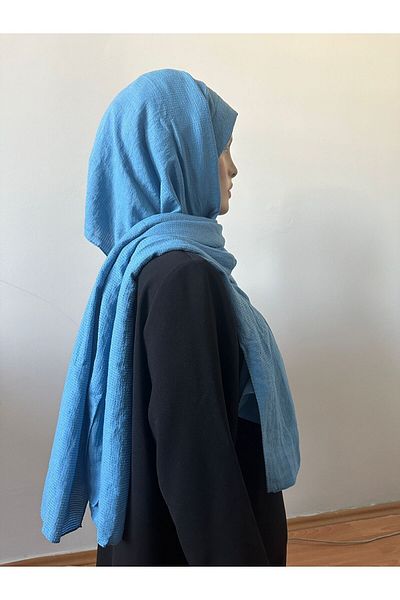 Modakaşmir Fashion Cashmere Sapphire Cotton Shawl