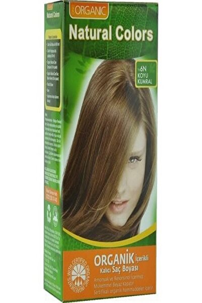 Organic Natural Colors Bitkisel Kalıcı Saç Boyası 6n Koyu Kumral