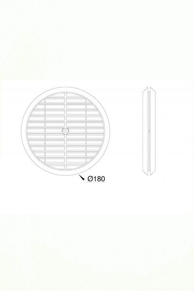 AKBELLİ GROUP White Natural Gas Ventilation Glass Vent Cover Diameter 18 Cm (New Legitimate)