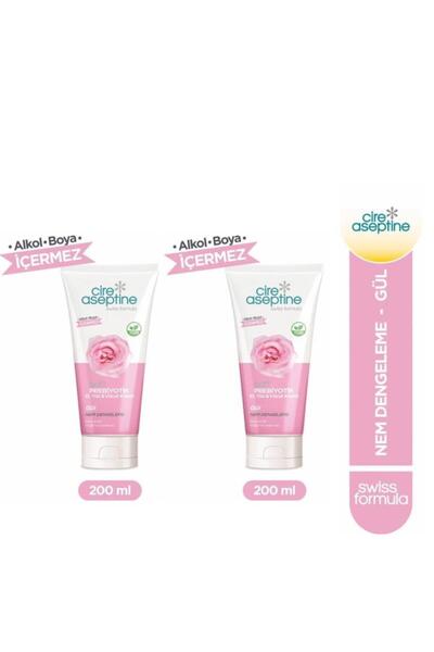 CIRE ASEPTINE Soft Prebiyotik Gül El,Yüz ve Vücut Kremi 200 Ml 2 Adet