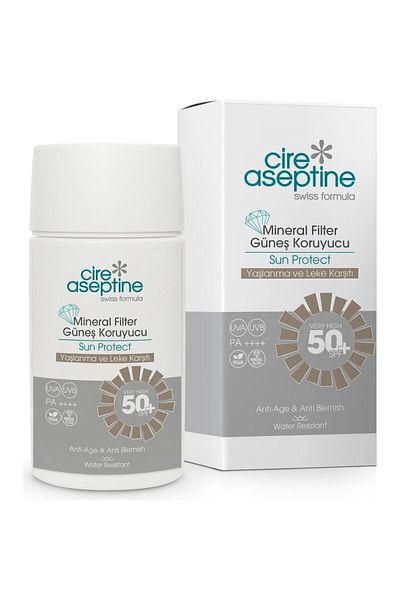 CIRE ASEPTINE Sunscreen with Mineral Filter Aging and Blemish 50 Spf 50 ml