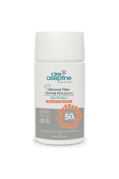 CIRE ASEPTINE Sunscreen with Mineral Filter - Combination and Oily Skin 50 SPF 50 ml