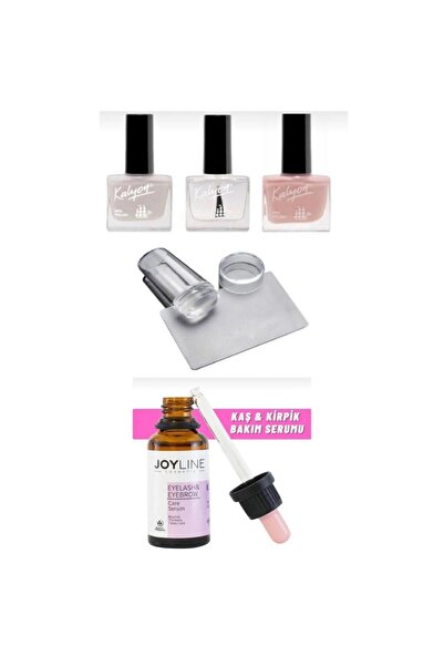 Kalyon  French Set + Stamper Silikon+joy line Kaş Kirpik Onarıcı,uzatıcı,besleyici Ve Güçlendirici Ba