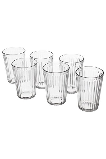 IKEA 6 Adet Bardak Seti 310 ml Yükseklik: 11 Cm Özel Sertleştirilmiş Cam