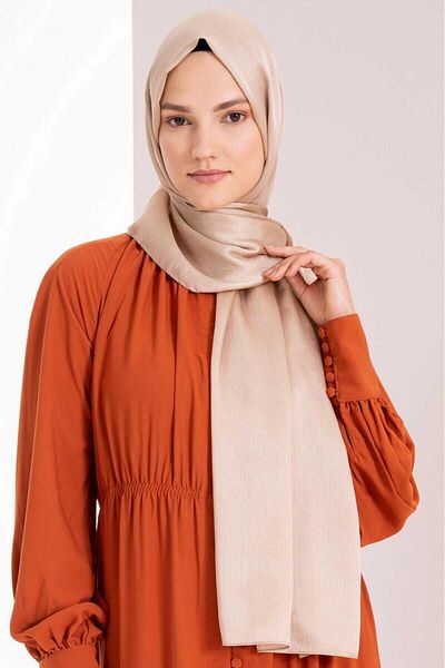 Octopus Evening Dress Janjan Shiny Satin Textured Hijab Evening Dress Chiffon Shawl