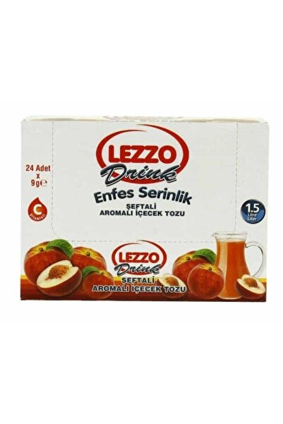 Lezo Lezzo Şeftali Aromalı Toz Içecek 9 gr 24 Paket