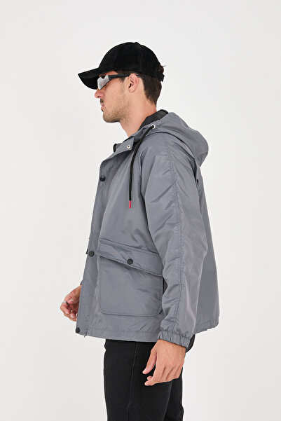 ABİLLİTA Ανδρικό Oversize Εποχιακό Παλτό - Αδιάβροχο και Αντιανεμικό