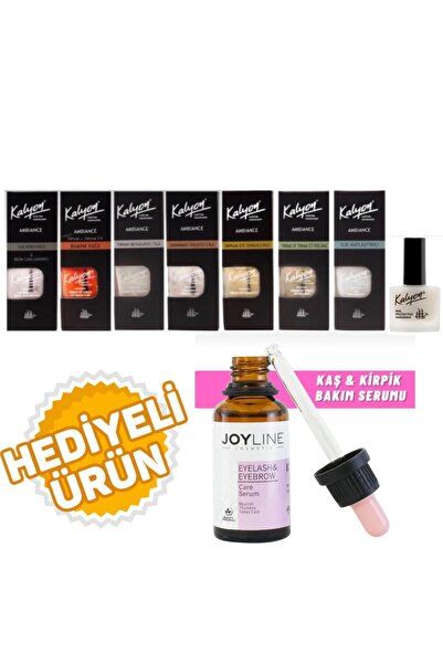 Kalyon 8 Li Set+joy line Kaş Kirpik Onarıcı,uzatıcı,besleyici Ve Güçlendirici Bakım Serumu 30ml
