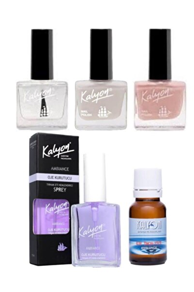Kalyon French Set+oje Kurutucu Sprey 17ml+oje Çözücü