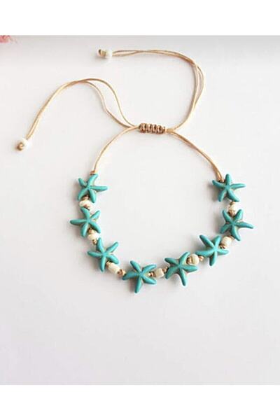Bedelist Women's Turquoise Starfish Anklet Bd012