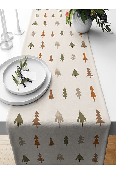 Bertille Home New Year Series - 140X40 cm Digital Printed Runner (Christmas Christmas)