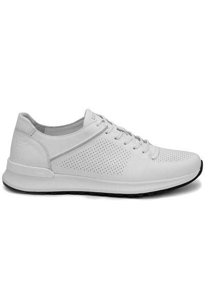 Libero 3045 Ανδρικά παπούτσια casual από γνήσιο δέρμα σε λευκό χρώμα