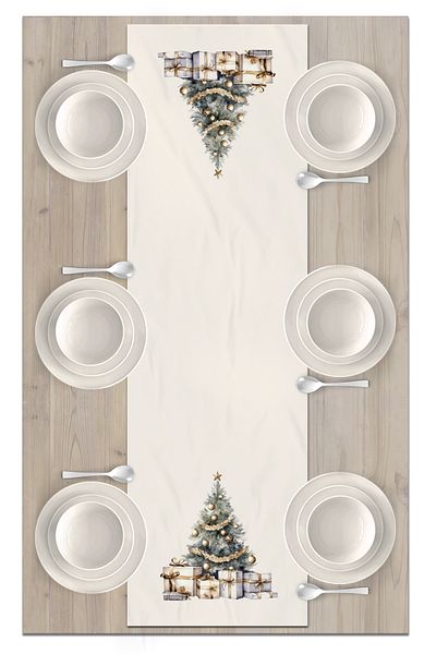 Bertille Home New Year's Series - 140X40 cm Digital Printed Christmas Runner
