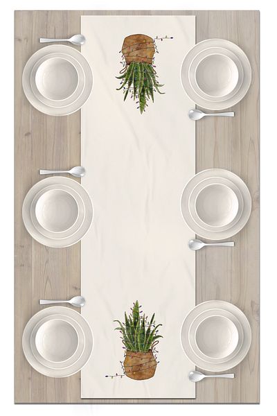 Bertille Home New Year's Series - 140X40 cm Digital Printed Christmas Runner