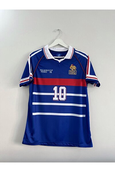 JANJON STAR زين الدين زيدان - كأس العالم 1998 فرنسا ريترو جيرسي