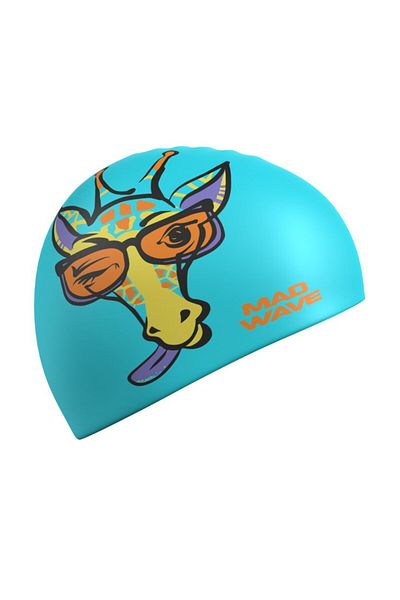 Mad Wave Silicone Bonnet Giraffe Blue