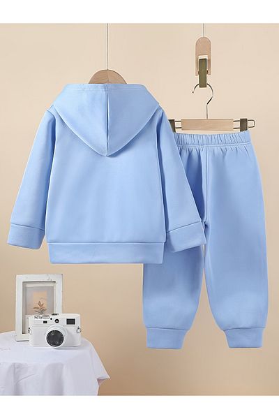 Let's Wear Roblox pentru bărbați Premium 3rd İplik - Set de hanorac și pantaloni de trening compact - Set sport din 2 piese