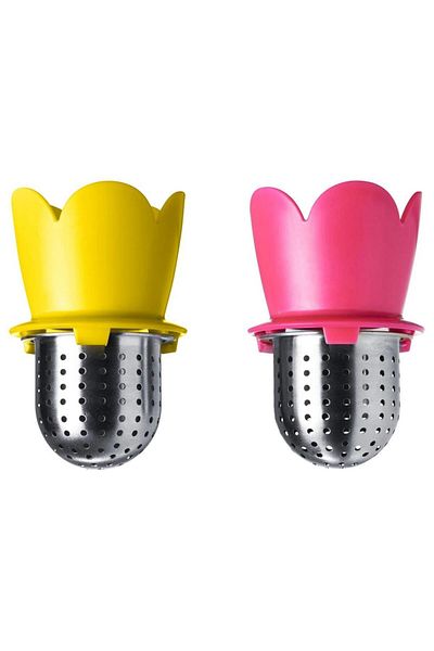 IKEA مصفاة شاي فاجرات - 2 قطعة - أحمر فاتح وأصفر