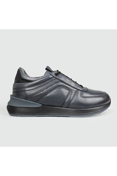 Libero 3896 Γκρι Χρώμα Γνήσιο Δερμάτινο Casual Ανδρικά Παπούτσια