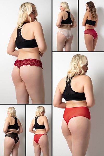 DONEX Large Size Lace Women's Panties - Pack of 6