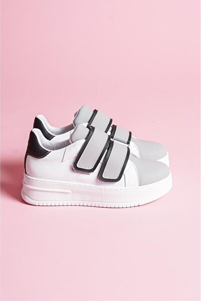 Scarpebutik Inter Thick Sole Hidden Heel Double Velcro Sports Shoes Sneaker