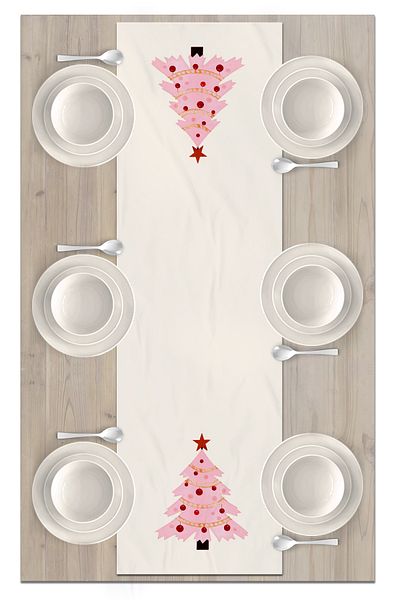 Bertille Home New Year's Series - 140X40 cm Digital Printed Christmas Runner