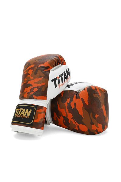 Titan Sport Red Model-2 Camouflage Boxing Gloves