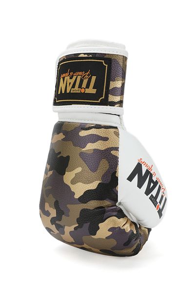 Titan Sport Gold Camouflage Boxing Gloves
