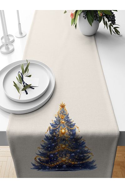 Bertille Home New Year's Series - 140X40 cm Digital Printed Christmas Runner