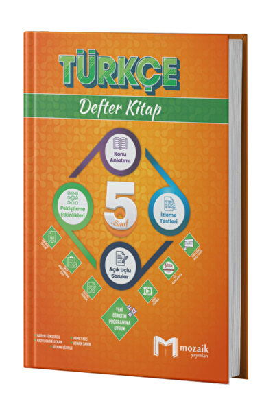 Mozaik Yayınları Mozaik Yayınları 5. Sınıf Türkçe  İntro Defter Kitap Konu Anlatımlı