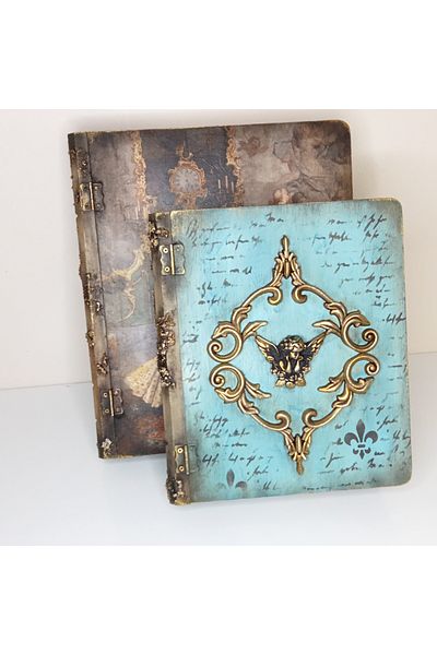 IremTasarimAtolyesi 2-Piece Wooden Book Box Set - Home Decoration, Special Design