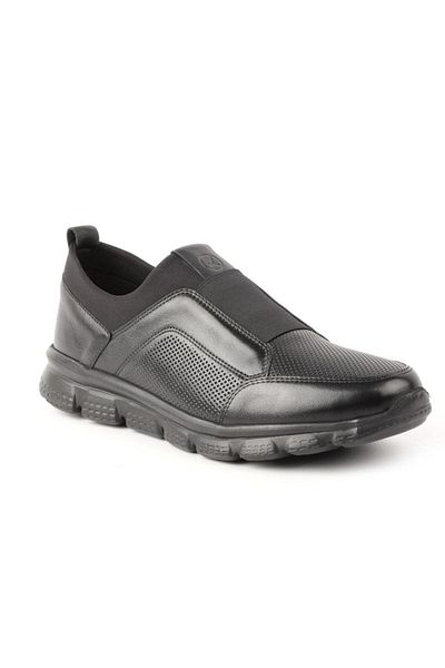 Libero Libero 3625 Black Genuine Leather New Season Summer Men's Shoes