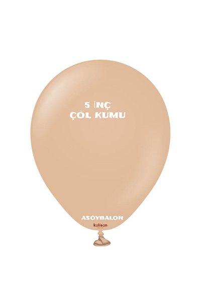 asöy Kalisan Retro Desert Sand 5 Inch Small Size 10 Pieces Retro Pastel Matte Balloon