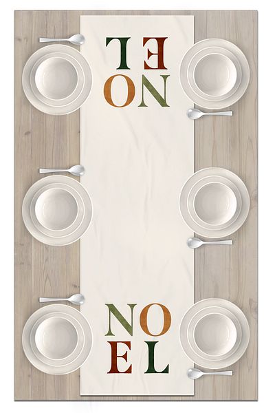 Bertille Home New Year's Series - 140X40 cm Digital Printed Christmas Runner