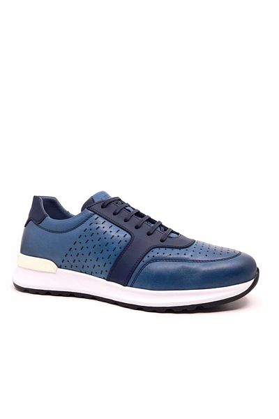 Libero Pantofi pentru bărbați Libero 3416 Blue din piele naturală de vară sezon nou