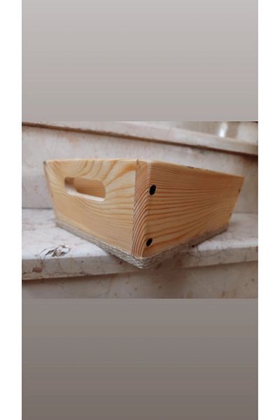 pagus Decorative Wooden Box - Basket and Bread Bowl Design