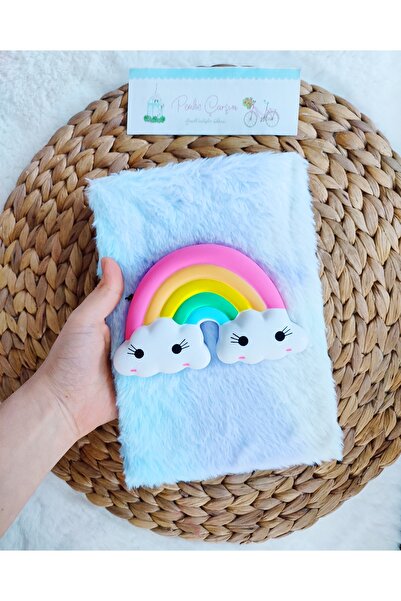 Pembe Çarşı Caiet drăguț cu păr de pluș (în linie) 1 bucată