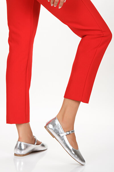 PASSAGE SHOES Жіночі балетки з натуральної шкіри - з ремінцем, модель 1033