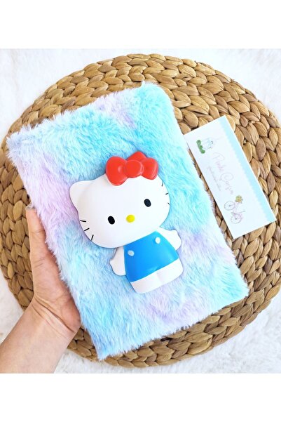 Pembe Çarşı Sanrio βελούδινο γούνινο σημειωματάριο Squishy (ριγέ) 1 τεμάχιο K...