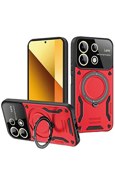 Rivor Redmi Note 13 Pro 4G & Poco M6 Pro 4G Kılıf Kamera Korumalı Magsafe Des...