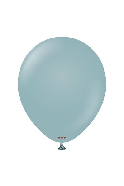 asöy Kalisan Retro Storm Blue 5 Inch Small Size 10 Pieces Retro Pastel Matte Balloon